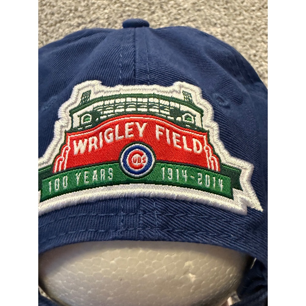 47 Brand Navy Blue Chicago Cubs Wrigley Field 100 Years Baseball Cap Men - Picture 6 of 11